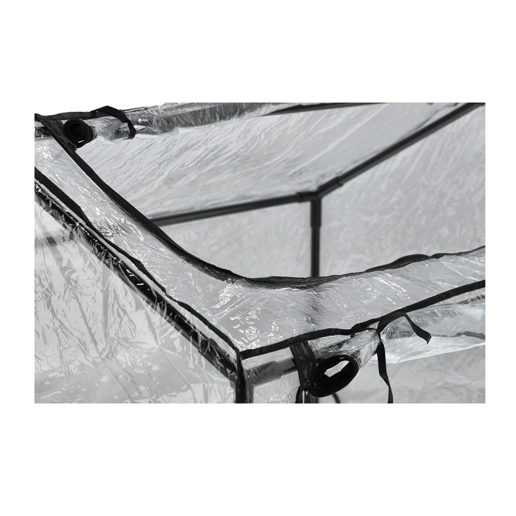 FLO Gewächshaus 60x120x80 cm Transparent und Schwarz Produktbild 8