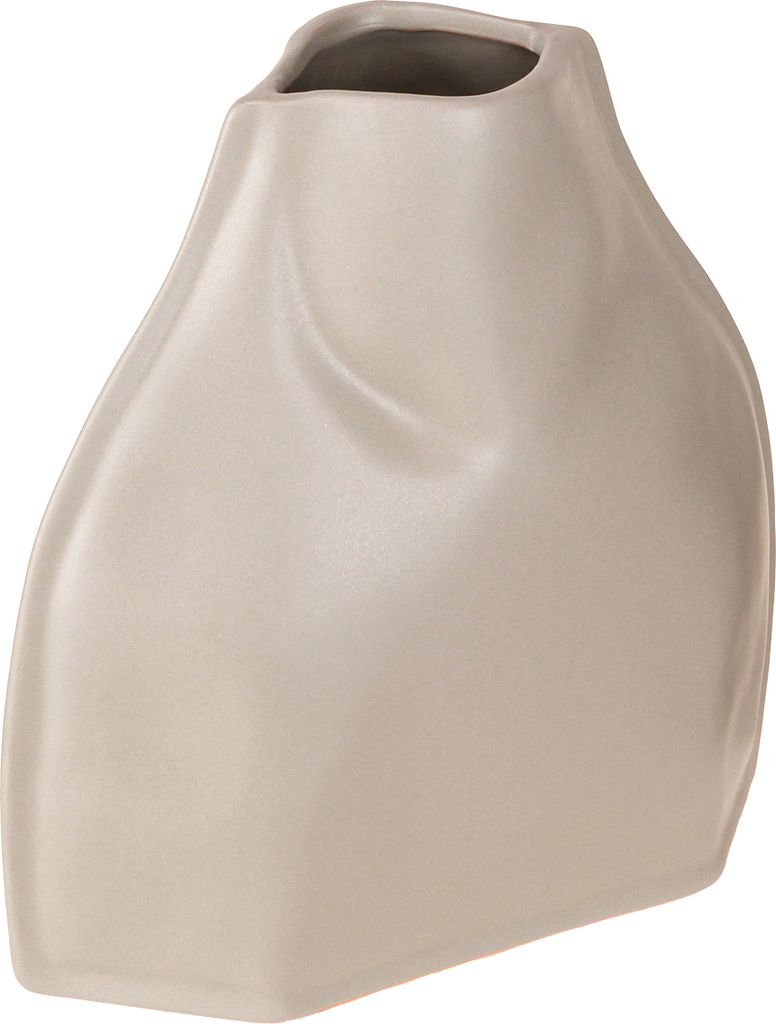 Deko Vase Keramik Grau Modern 22×9×22,5cm Elegant