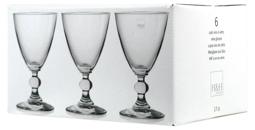 H&H Splendor verre à vin 17cl, transparent, 6 pièces Image du produit 