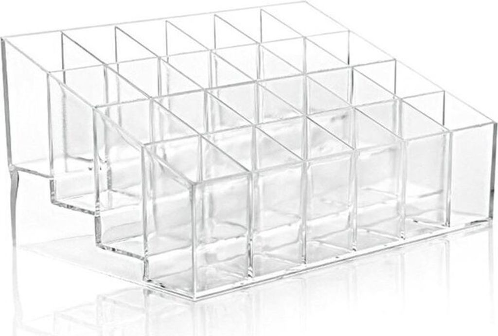 Organizer per trucco UNIQ in acrilico con 24 scomparti per Immagine del prodotto 