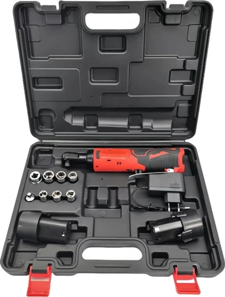 Clé à cliquet sans fil 2400 tr/min, pack 2 batteries pour garage et auto