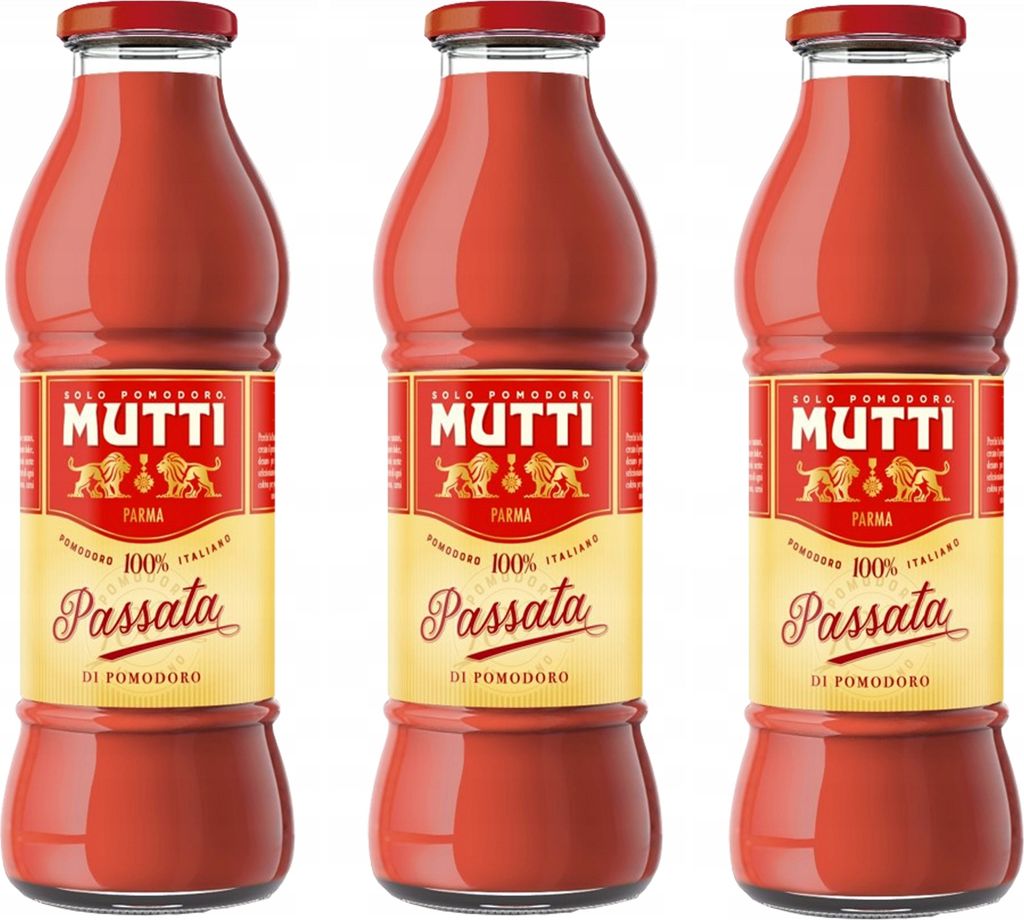 Tomatenpassata große Glasflasche 3 x 700g - Mutti Produktbild 