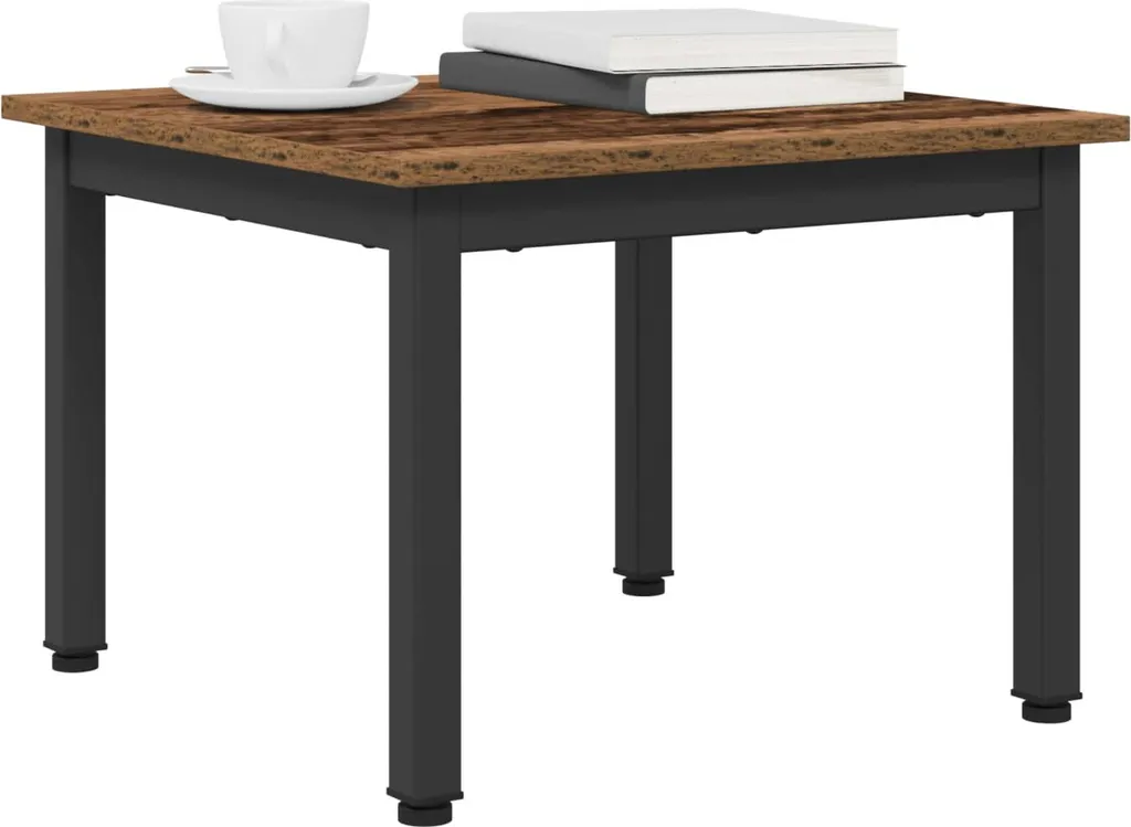 Tavolino SYFAX™ in legno recuperato 50 x 50 x 36 cm materiale a base di legno