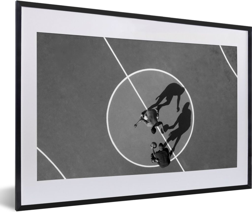 MuchoWow® Gerahmtes Poster Vogelperspektive Basketball - Produktbild 