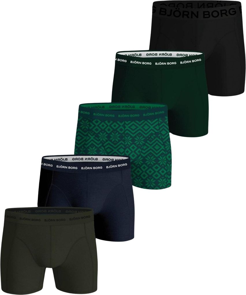 Björn Borg Baumwolle Stretch Boxershorts Herren (5-pack)
