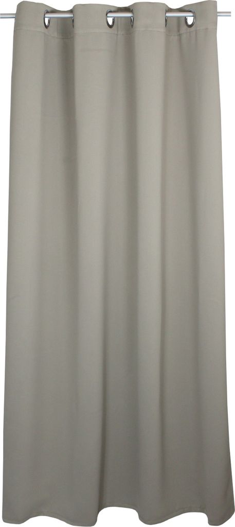 Verdunkelungsvorhang Ösen 140 x 145 cm Hell Taupe Vorhang blickdicht Gardine abdunkelnd wärmeisolierend