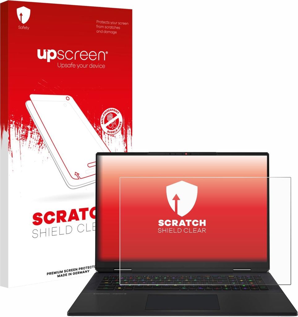 upscreen Schutzfolie für MSI Titan 18 HX AI 2025 Displayschutz Displayschutzfolie Folie Klar Transparent