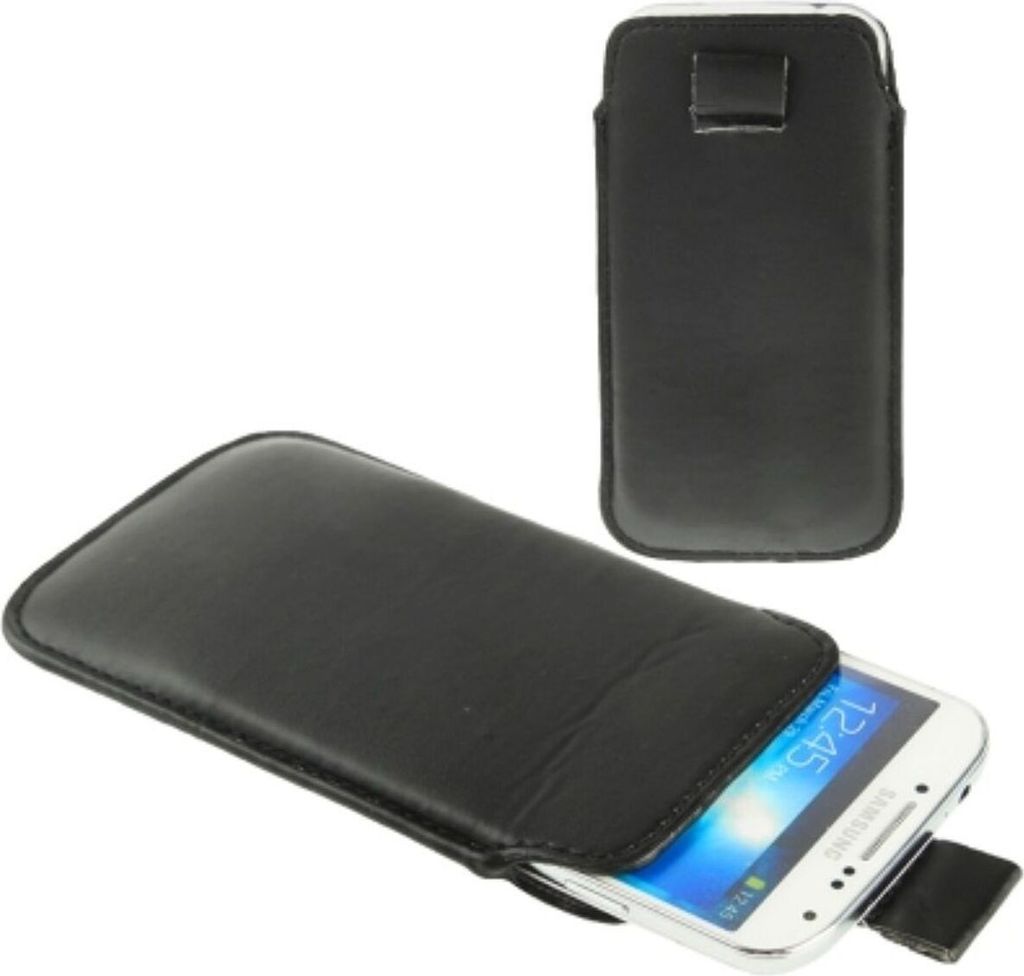 Handyhülle Tasche Slide für Case Handy Samsung Galaxy S4 i9500 / i9505 / i9506 / GT-i9515 / S3 / i9500 / i9300 / i9250 / i8750 Schwarz