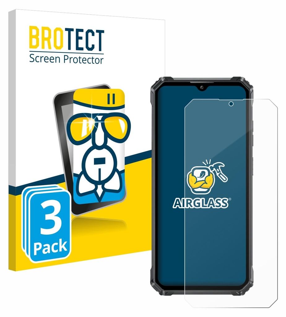 3x BROTECT Schutzglas für Oukitel G1 Schutzfolie Panzer Folie Glas Display Schutz klar