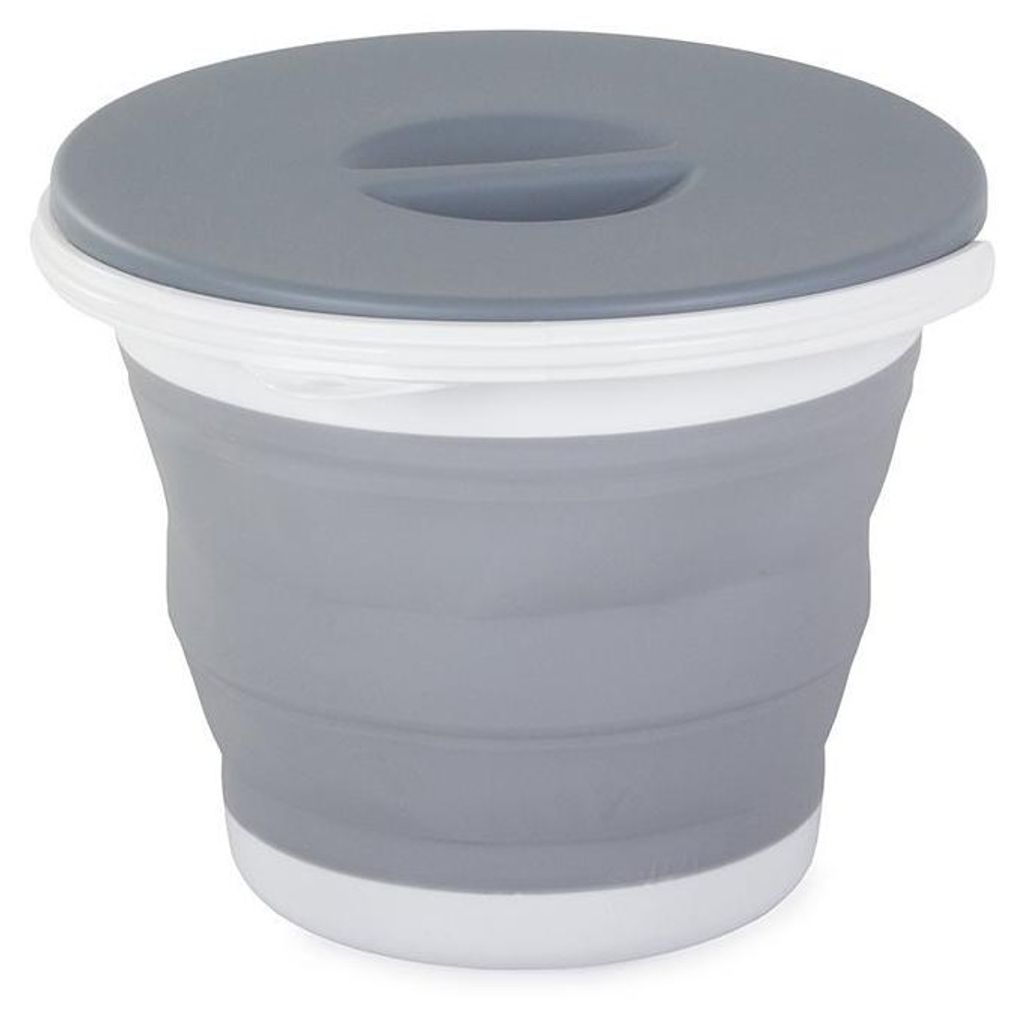 Verk 01548 Secchio pieghevole in silicone con coperchio 5 L Immagine del prodotto 