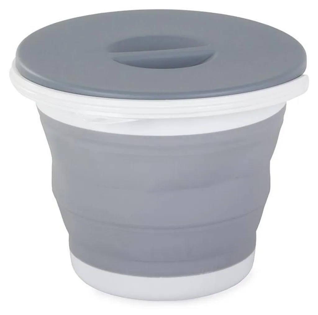 Seau rétractable 5L avec couvercle pour ménage et entretien maison