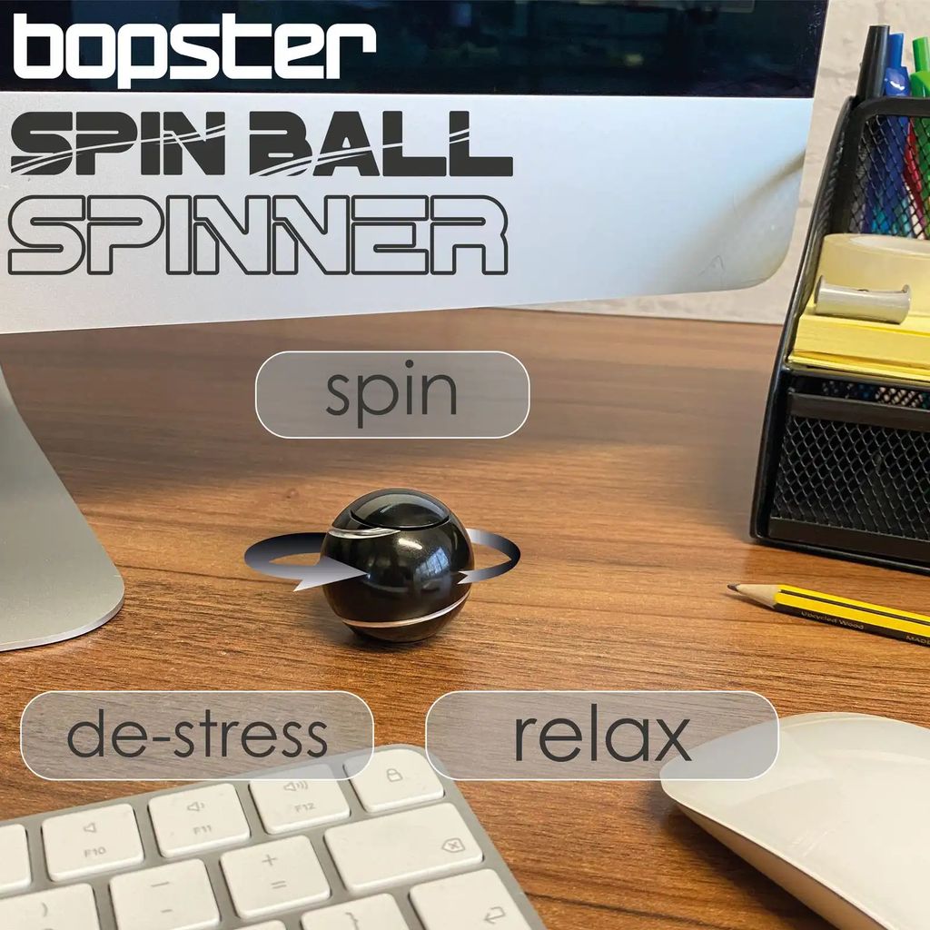 Bopster - Fidget Spinner Ball - Black