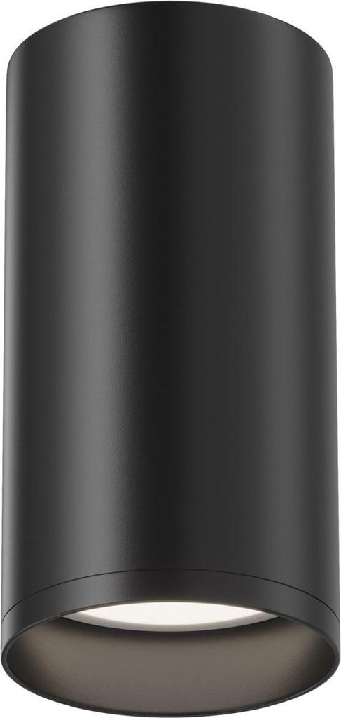 Deckenspot Aluminium D: 5,2 cm rund Aufputz Schwarz GU10 Spot Lampe Decke