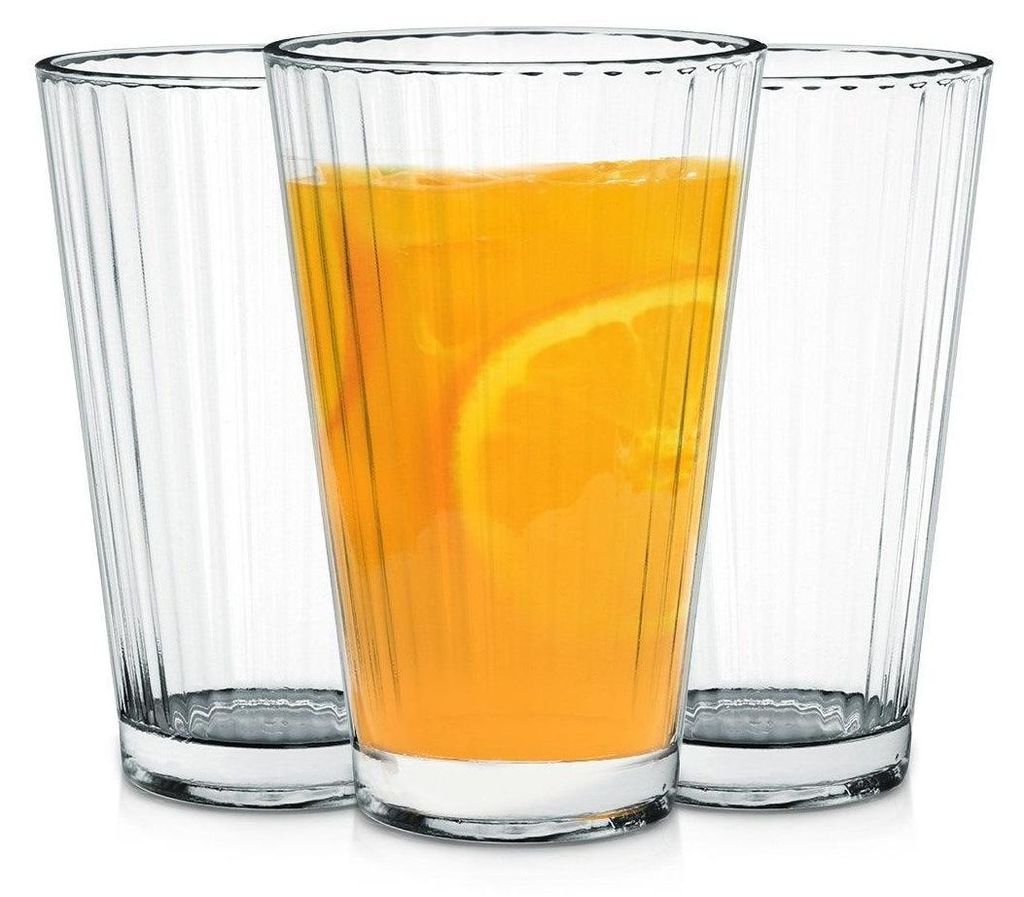 Drei hohe Gläser 270 ml - dickes, transparentes Glas Produktbild 