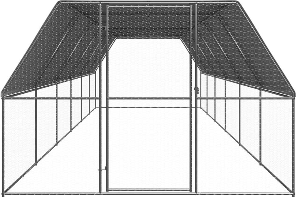 vidaXL Venkovní klec pro kuřata 3x12x2 m Pozinkovaná ocel Obrázek produktu 