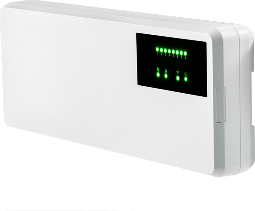 8-Kanal-Konzentrator-Hub-Regler 8 Unterkammer-Elektroventil-Steuerkasten fuer Fussbodenheizung Klimaanlage Temperaturregler Gaskessel Umwaelzpumpe ...