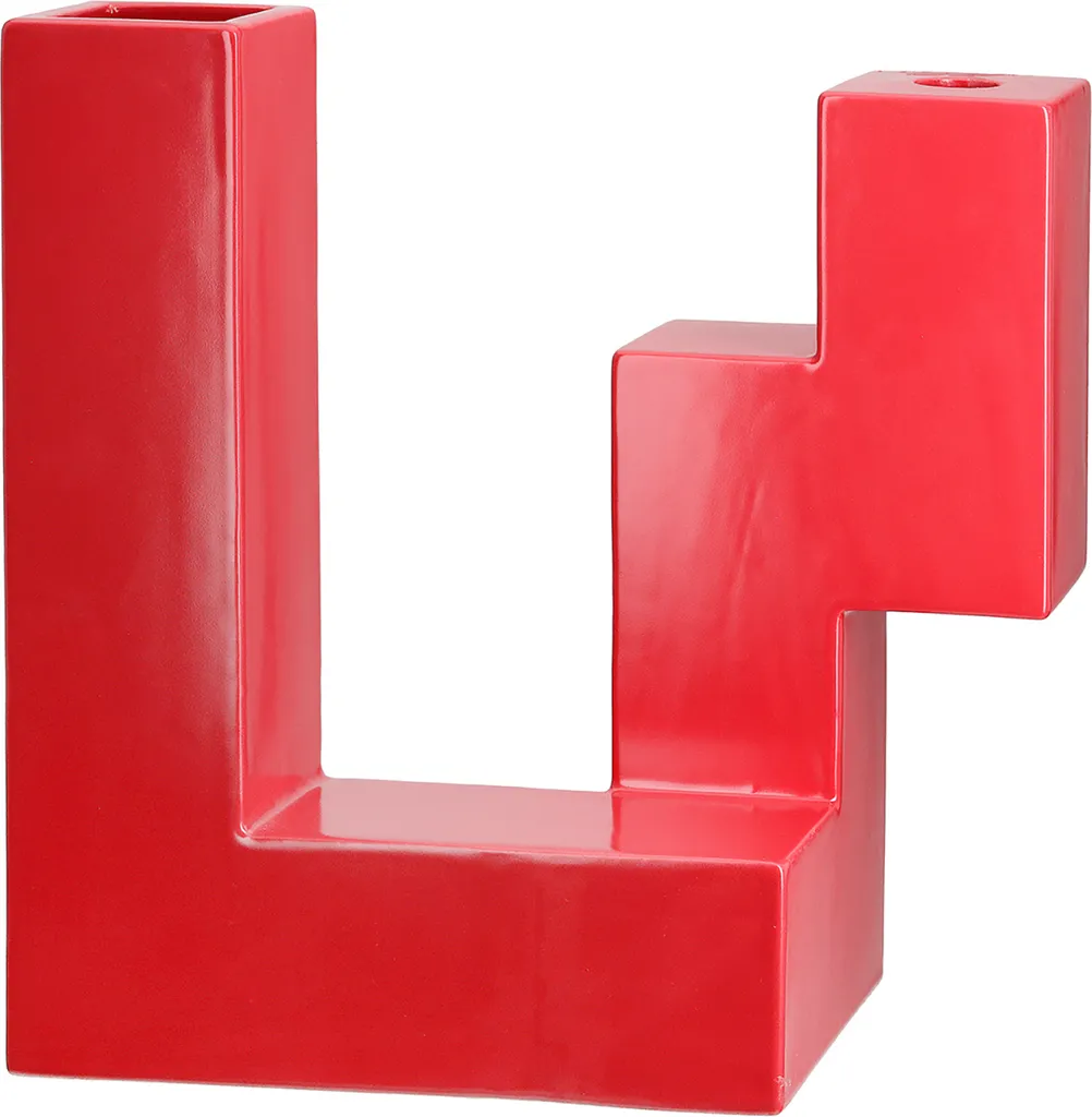 Vase de Table pour Centre de Table Rouge Patras Gilde en Céramique