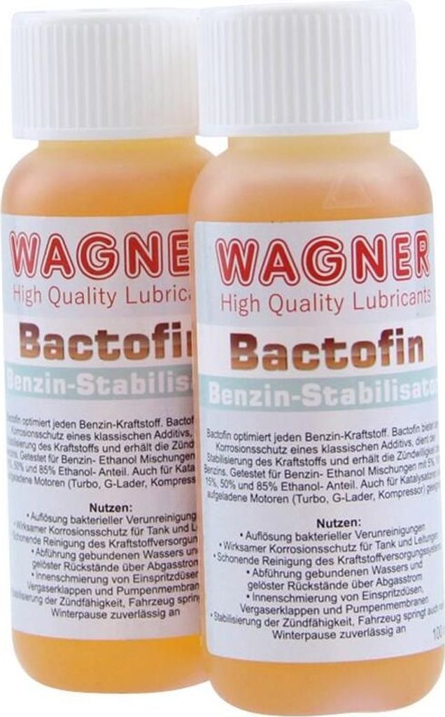 2x100 ml. Wagner Bactofin Benzinstabilisator Tankrostschutz Produktbild 