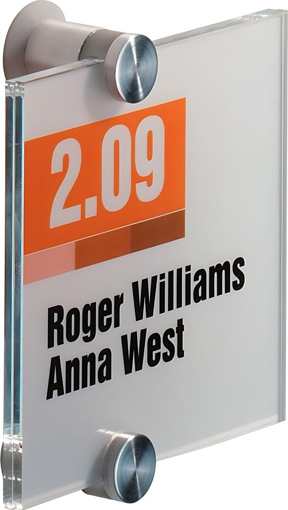 DURABLE Türschild CrystalSign 105x105 Folieneinlage transp Obrázok produktu 