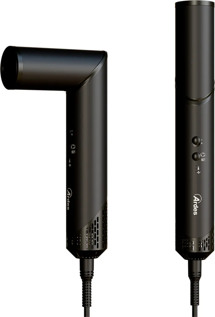 Kit Brushing et Boucles Faciles à la Maison avec Sèche-Cheveux 1500W Noir