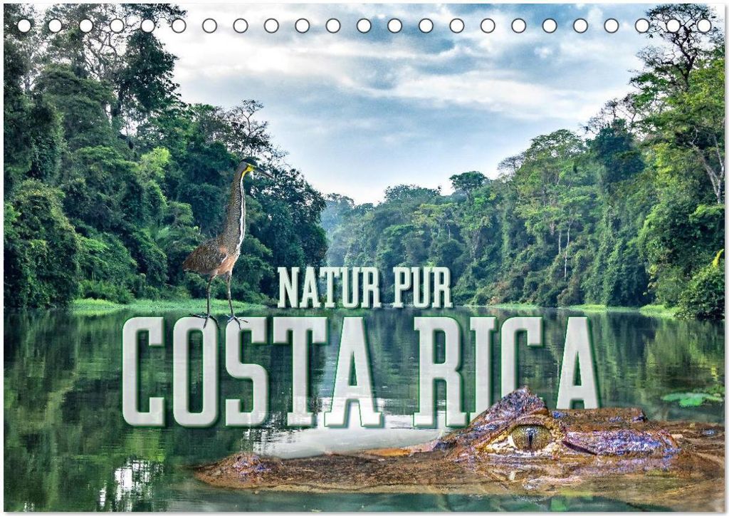 Natur pur, Costa Rica (Tischkalender 2026 DIN A5 quer), CALVENDO Monatskalender