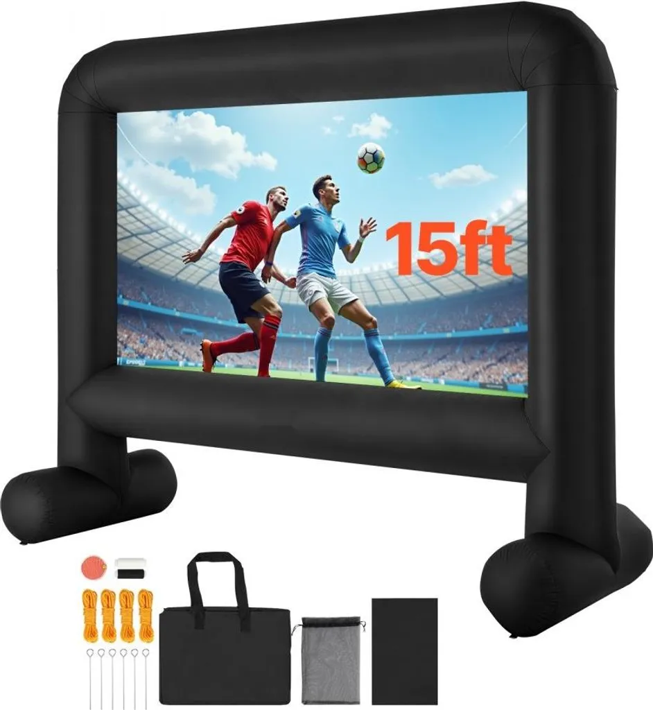 Écran home cinéma gonflable géant pour soirées vidéo en plein air 14 pieds