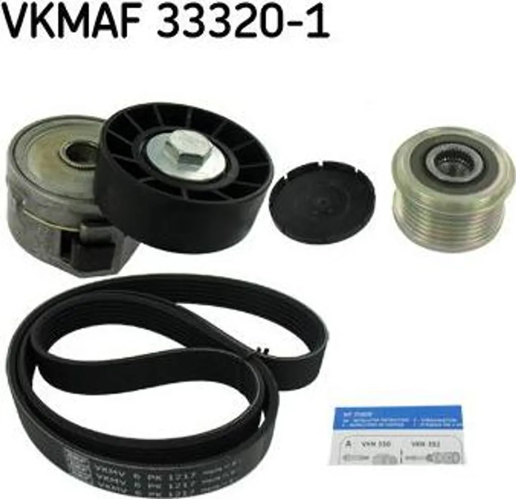Kit Courroies SKF VKMAF 33320-1 OE 1611424380 pour Peugeot 307 et 308
