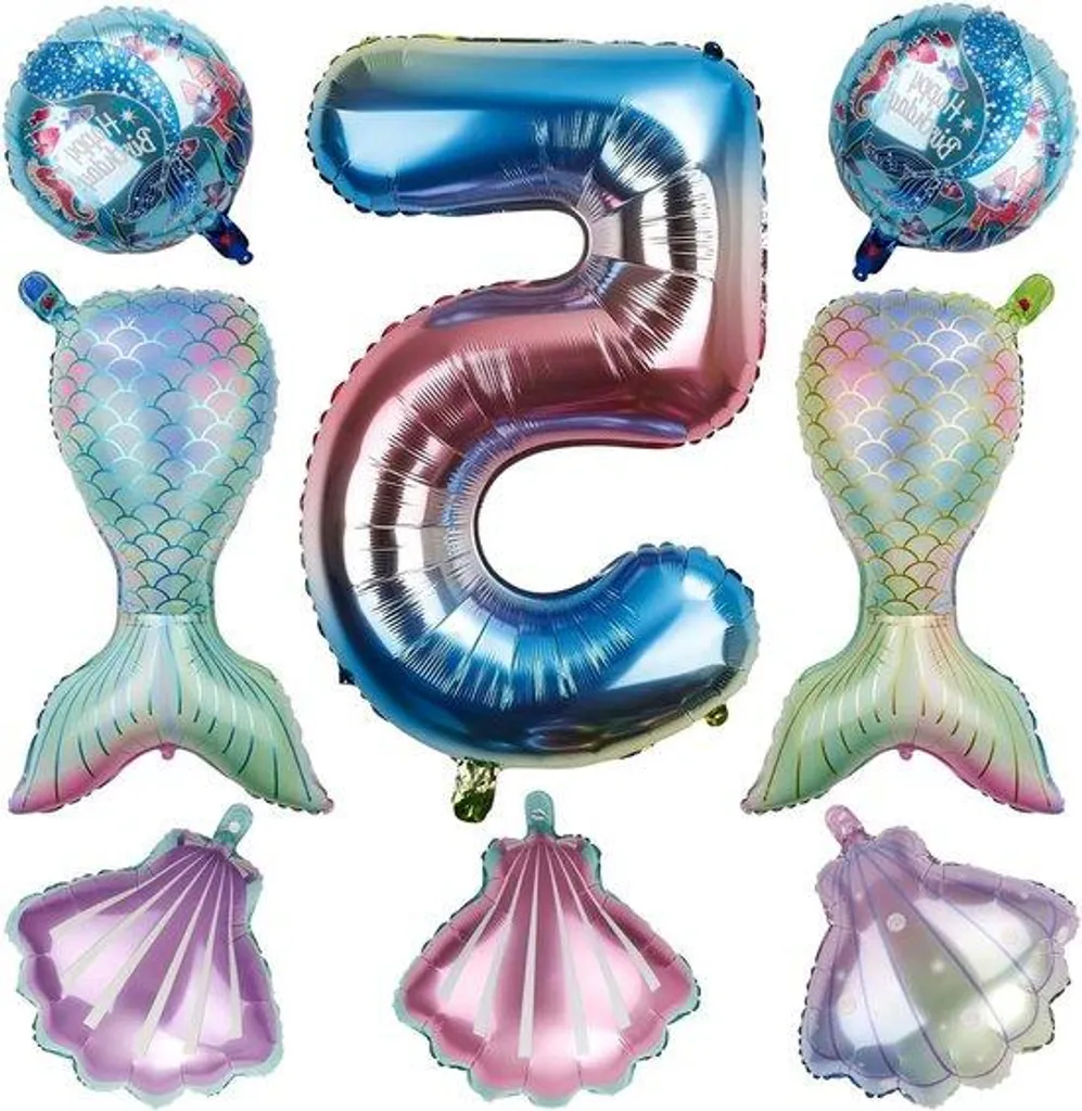Kit Décoration Ballons Anniversaire 5 Ans Fille - Thème Rose et Féerique