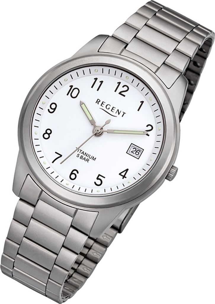 Regent Herren Armbanduhr 1197.90.99 F-208 Titanium Produktbild 