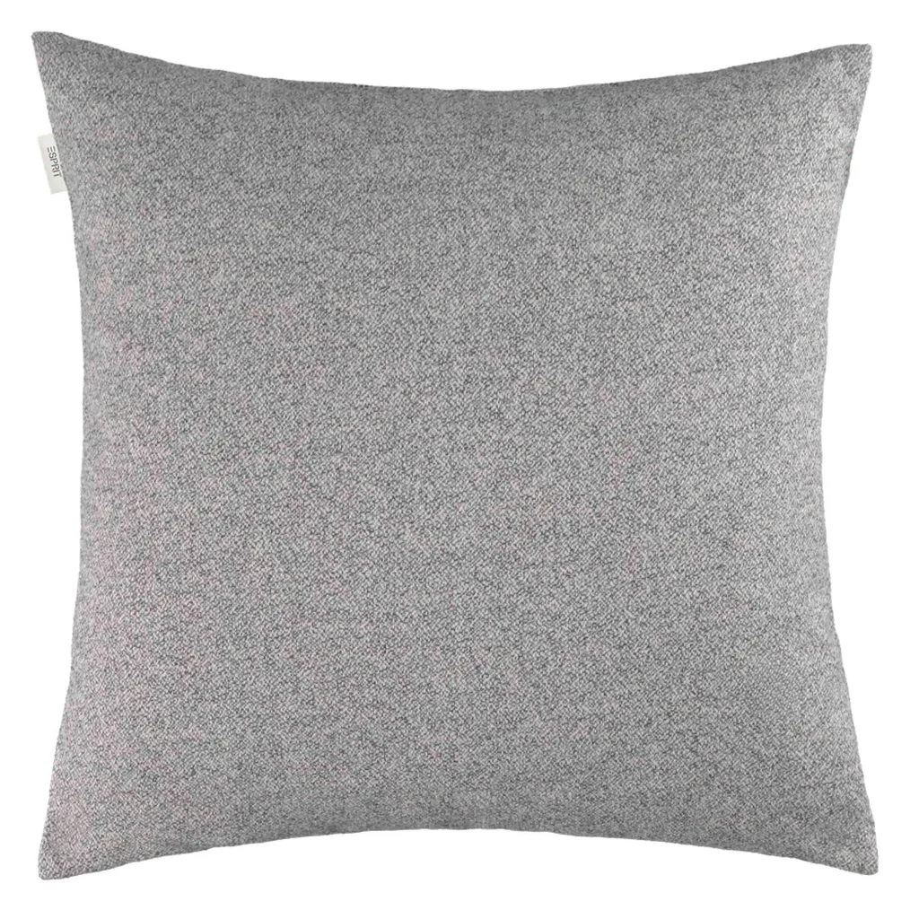 Lot de 2 Housses de Coussin Esprit FUN-2 Gris Anthracite Texture Premium