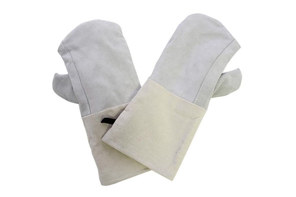 Backhandschuhe Ofenhandschuhe Topfhandschuhe Spaltleder + Produktbild 