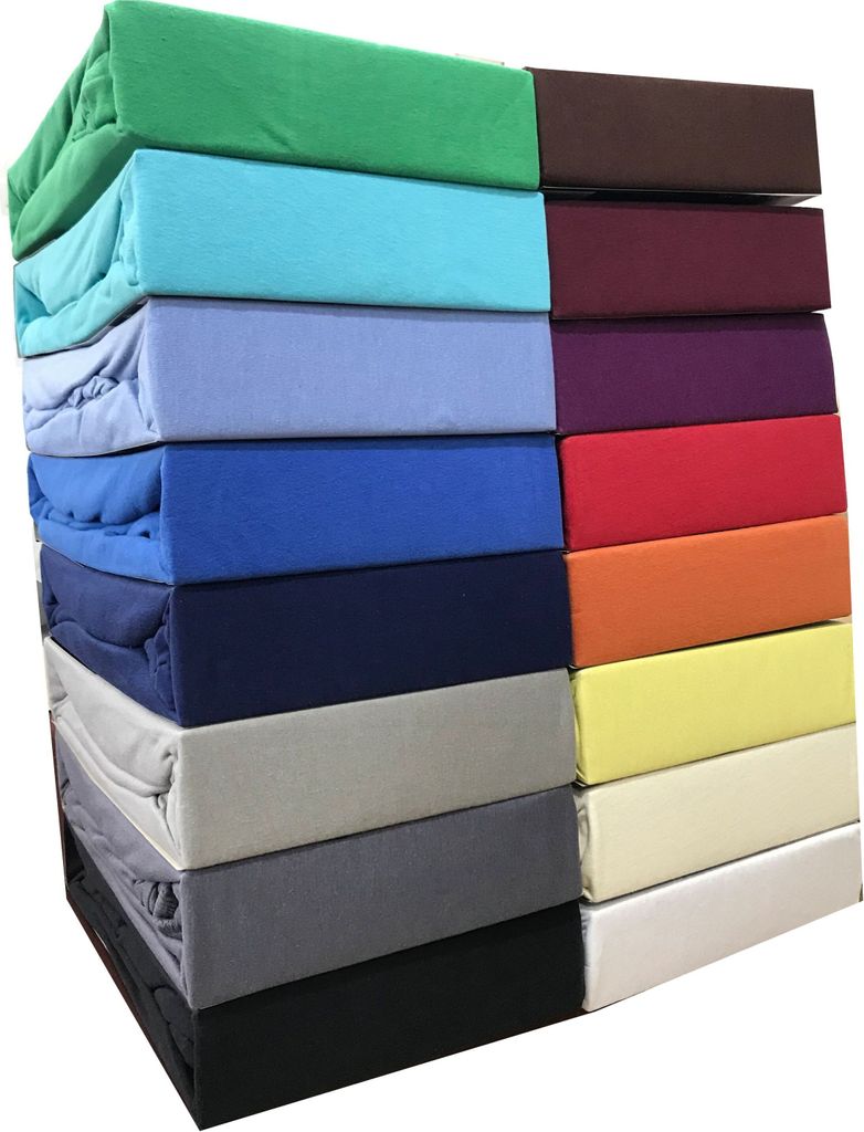 Spannbettlaken Jersey 180-200x200 Grau 100% Baumwolle Produktbild 6