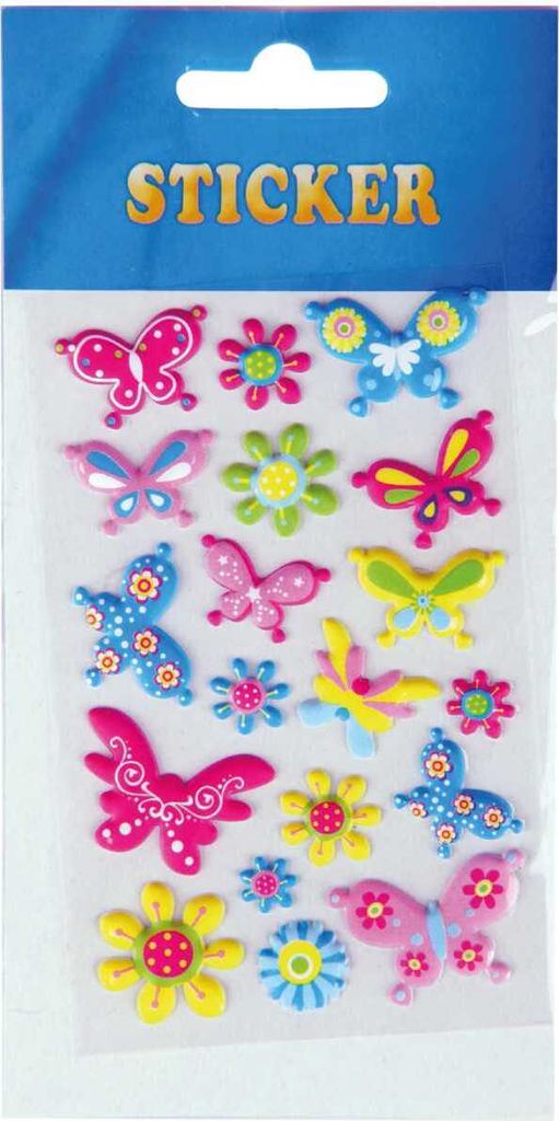 Bestlivings lustige und Niedliche Sticker zum Aufkleben, Stickerbögen mit Tieren (Design: Schmetterlinge 4)