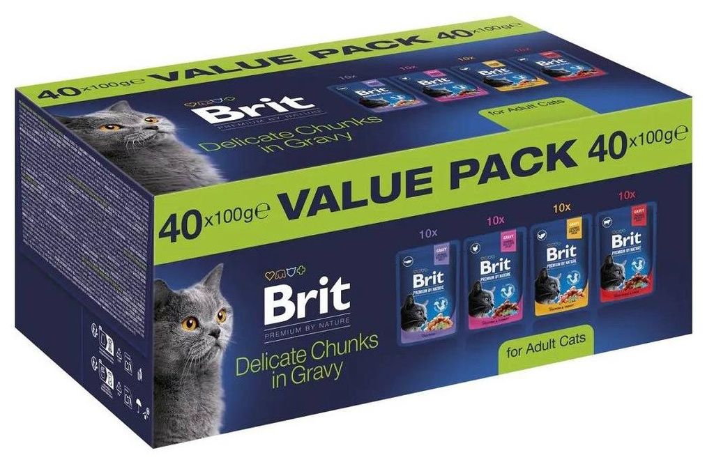 BRIT Premium by Nature, confezione  per gatti adulti - cibo Immagine del prodotto 