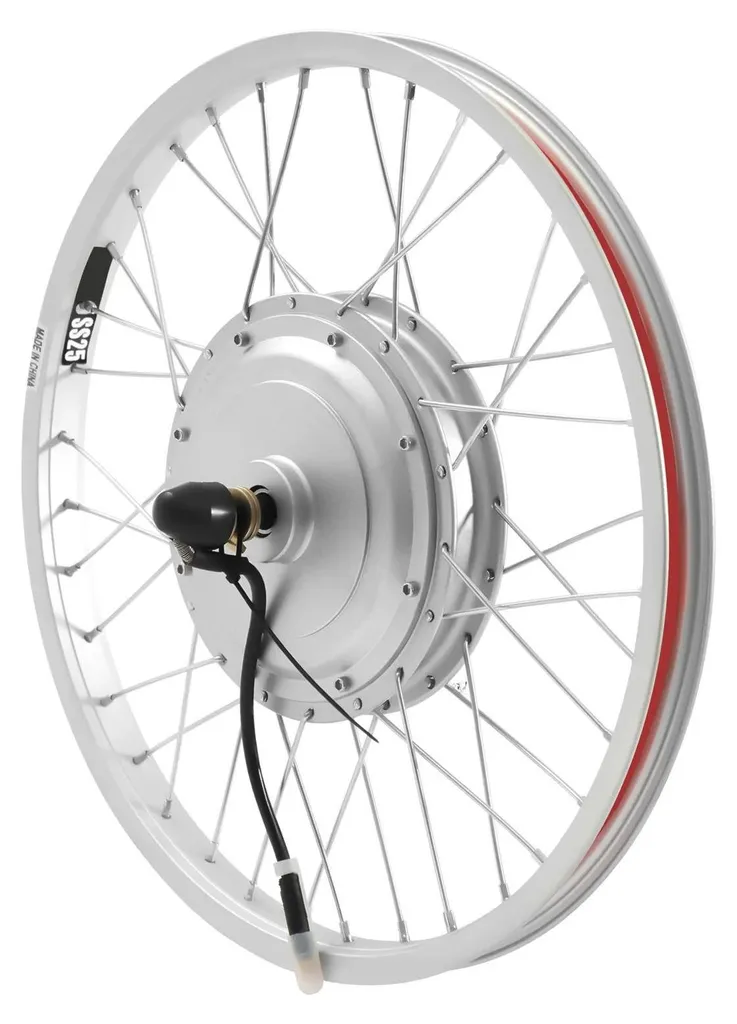 Kit vélo électrique moteur brushless robuste argent matériaux durables - 2