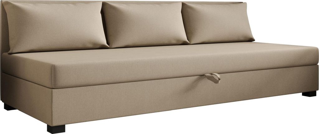 AURA SOFA Boxspringbett ROLAND BIZ 120x195 Komplett-Set mit Bonell Matratze, Polsterbett mit Bettkästen - Bronze, SAWANA 24