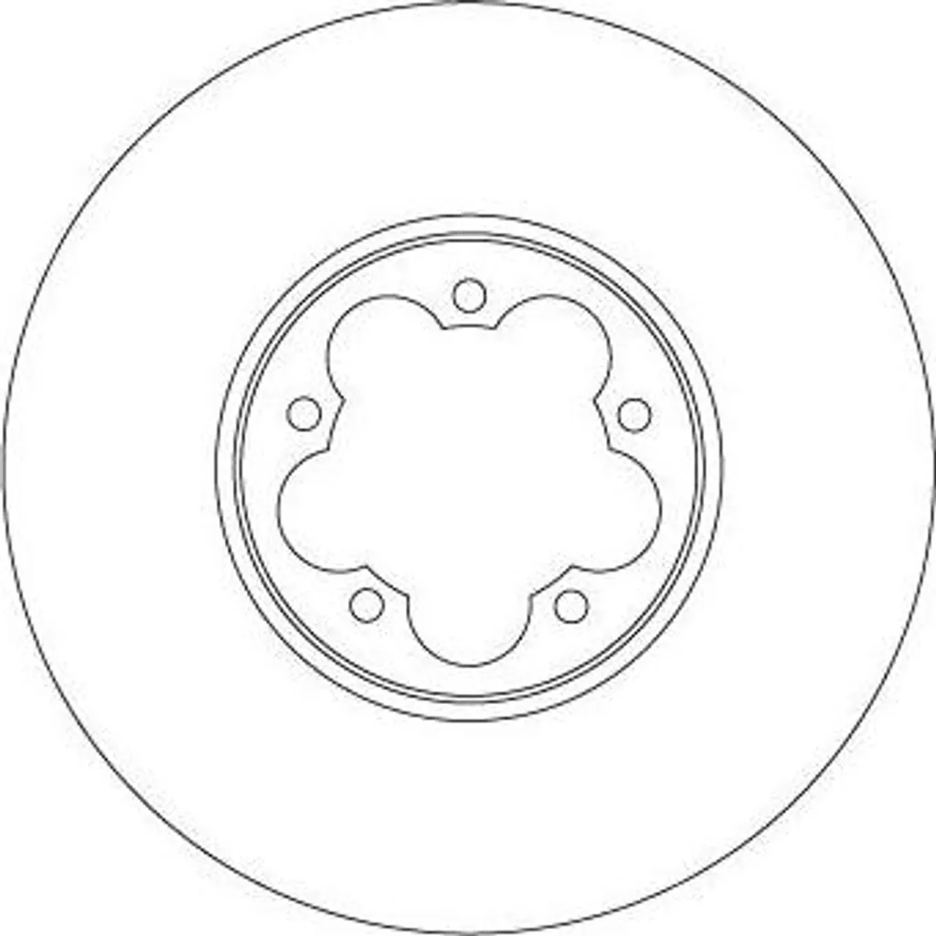 Disque de frein TRW DF6921S pour Transit BK311125AC ventilé avant