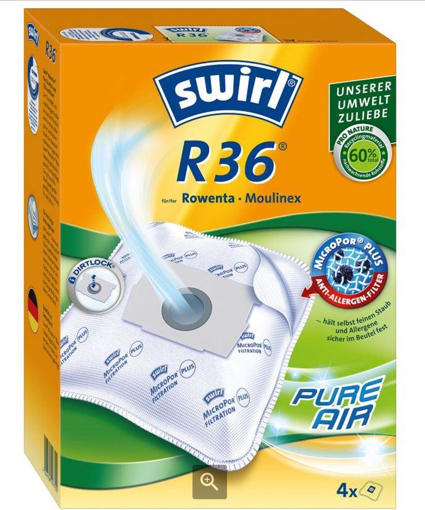 Vrecká do vysávača Swirl R 36 MicroPor Plus pre vysávače Obrázok produktu 