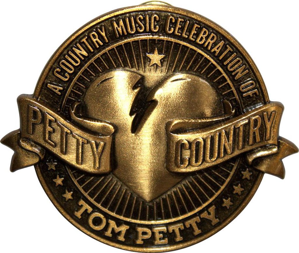 Tom Petty & The Heartbreakers - "Petty Country" Abzeichen, Metall Nadel RO14364 (Einheitsgröße) (Gold)