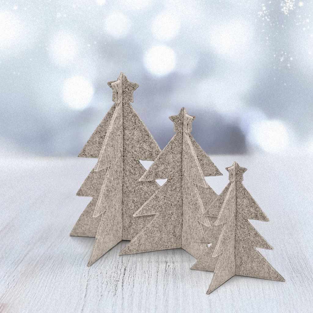 Deko-Tannenbaum XMAS 3er-Set