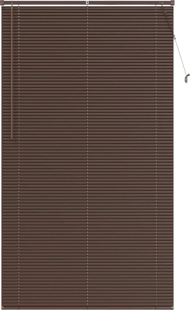 vidaXL Jalousie Dunkelbraun mit Muster 213 x 110 cm 25 mm PVC