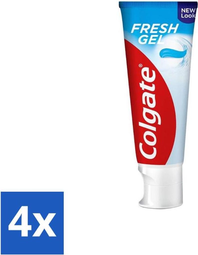 Colgate Zahnpasta Fresh Gel 75 ml - Vorteilspack - 4 Stücke Produktbild 
