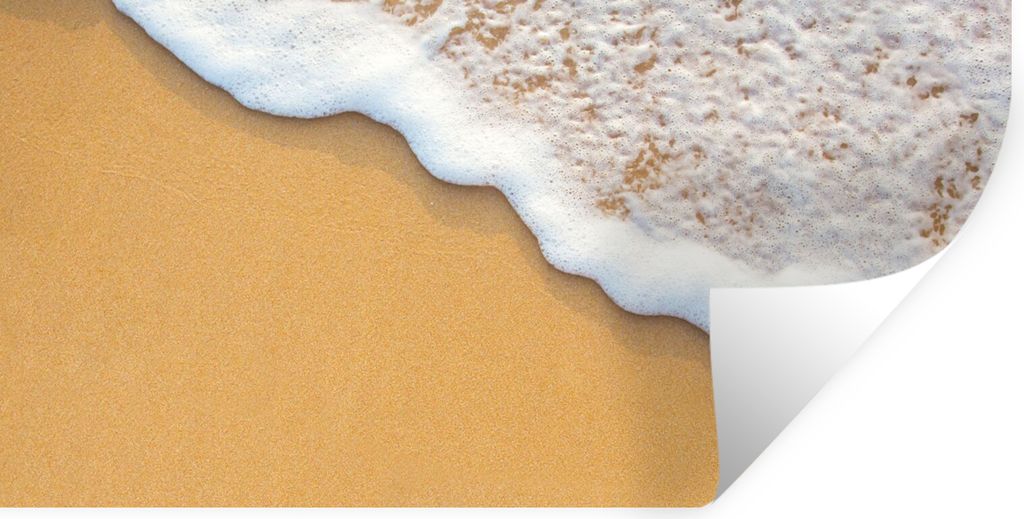 MuchoWow Wandtattoo Wandsticker Wandaufkleber Strand - Wasser - Meer - Tropisch - Sommer 80x40 cm Selbstklebend und Repositionierbar - Aufkleber