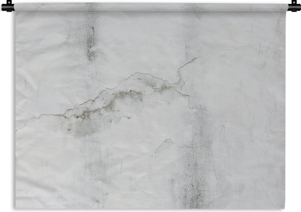 MuchoWow Wandteppich Wandbehang Beton - Grau - Weiß 150x112 cm Tapisserie Dekoration Wandtuch - Wanddecke - Wandteppiche