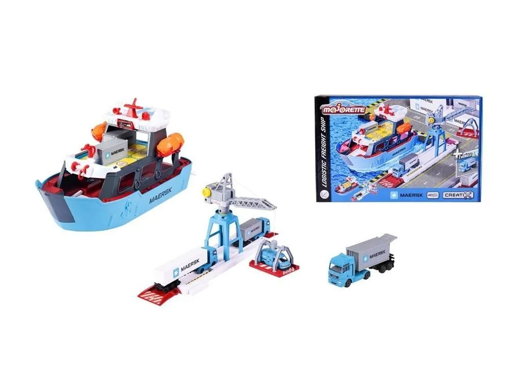 Majorette Logistic Freight Ship cargo jouet et son port de commerce - 8