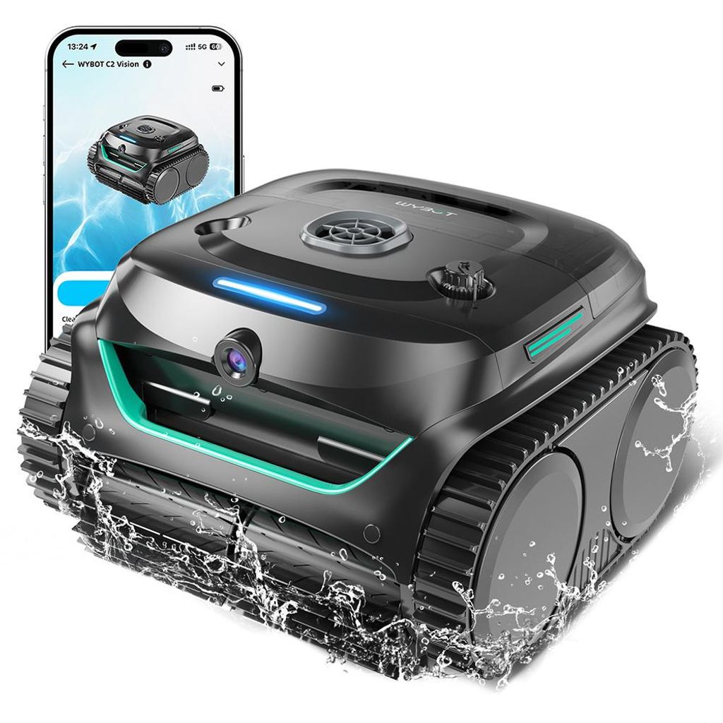 WYBOT C2 Vision Kabelloser Poolroboter - Smart Vision Nav, Produktbild 