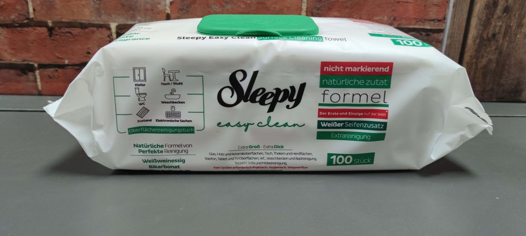 Sleepy Feuchttücher Easy Clean 100 Tücher Grün Reine weiß Produktbild 14