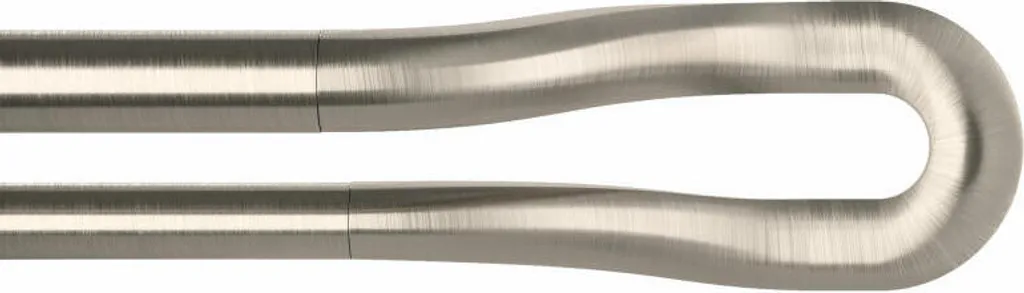 Barre à Rideaux Extensible Umbra Midnight 305 cm Argent en Acier Robuste