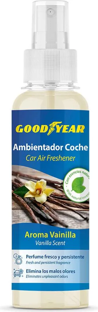 Désodorisant voiture Goodyear Vanille 200ml lot de 12 sprays parfumés
