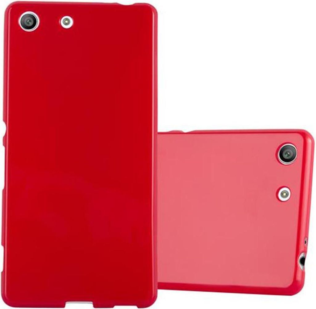 Cadorabo Schutzhülle für Sony Xperia M5 Hülle in Rot TPU Produktbild 